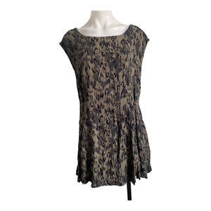 New Free People Size Small Fake Love Leopard Print Dress Cut Out Sleeveless